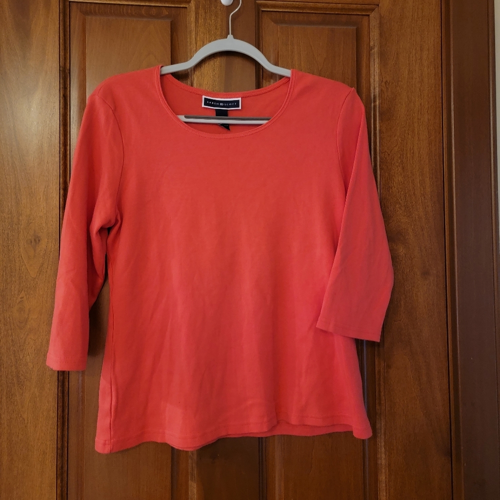 Karen Scott pink top